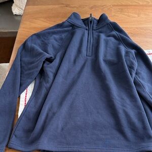 90 Degree By Reflex Men's Dark Blue Zip-Up Sweater